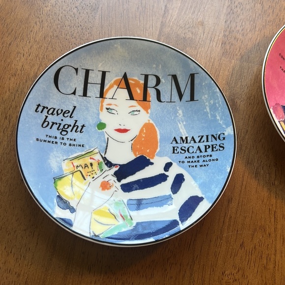 Kate Spade Make Headlines  / Grad Tour Appetizer Plates - Picture 6 of 6